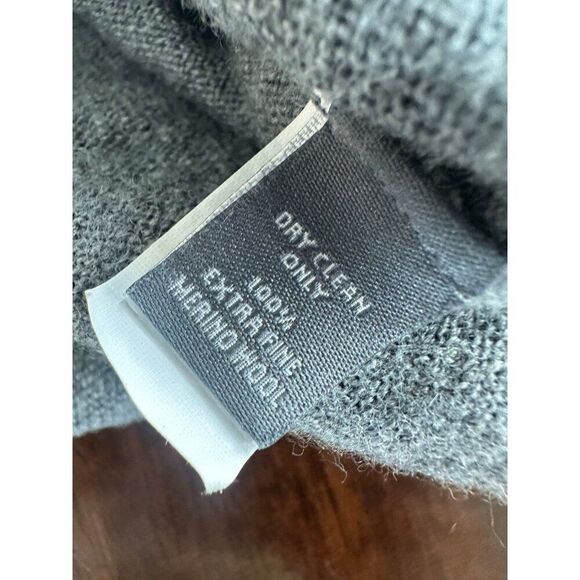 Bonobos Men's 100% Extra Fine Merino Wool V-neck Grey Sweater M - Picture 4 of 4